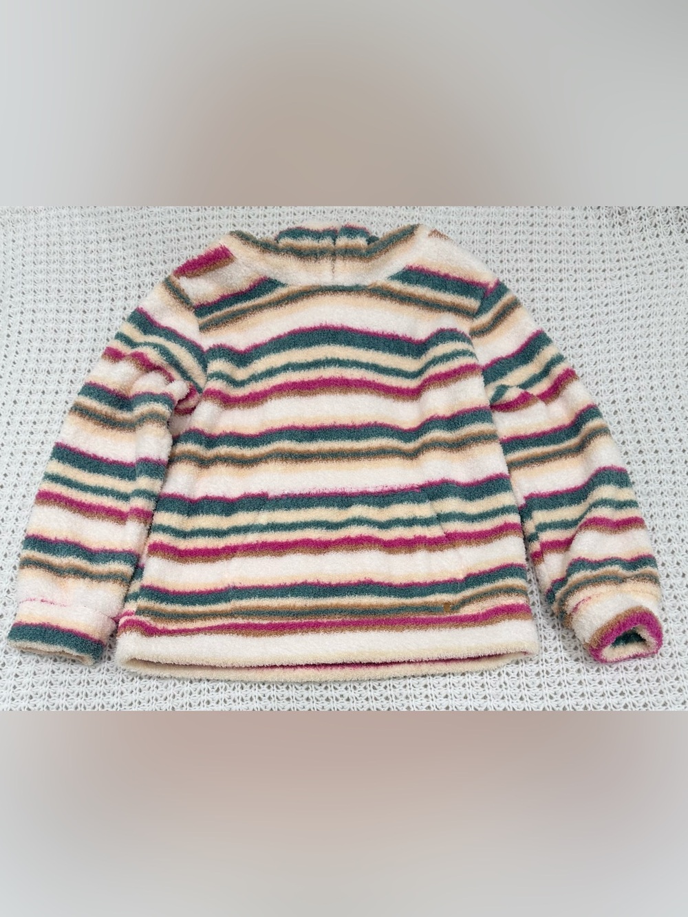 Roxy girl's striped pullover hoodie in multicolor size XL.